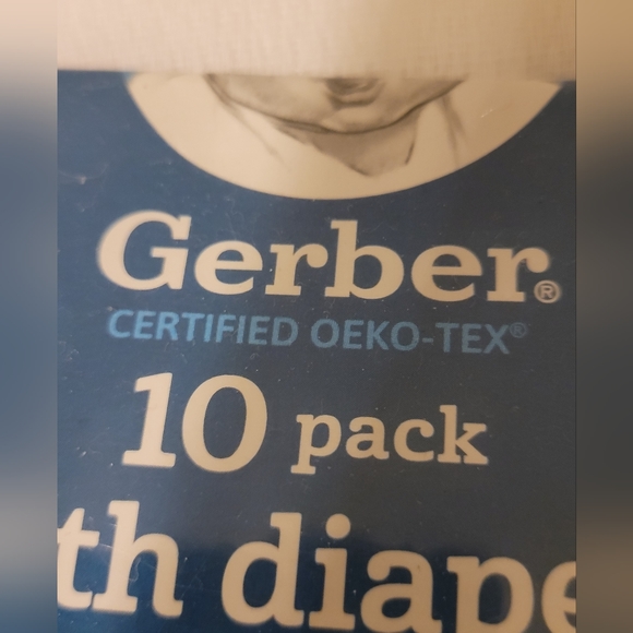 Gerber Cloth Diapers Organic 10 Pack - Picture 3 of 7